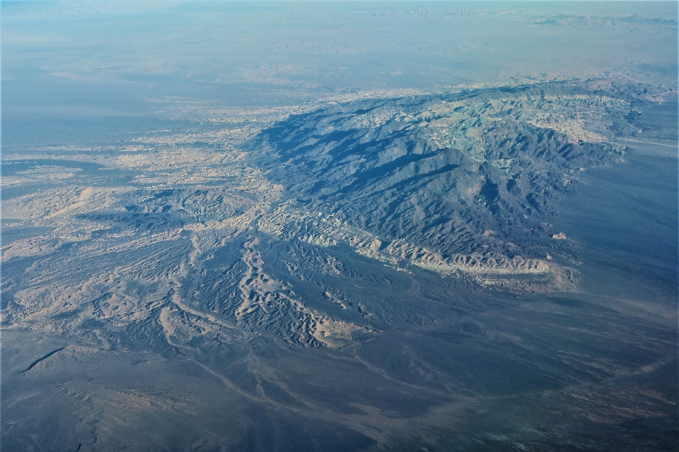 Aerial mountains terrain nature