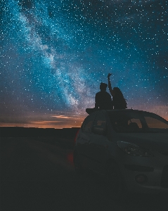 Foto Langit lanskap suasana bintang