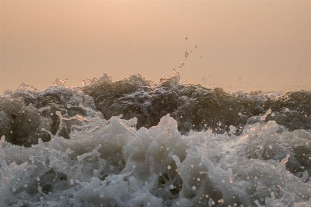 Sea morning soft wave Photo