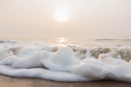 Sea morning soft wave Photo