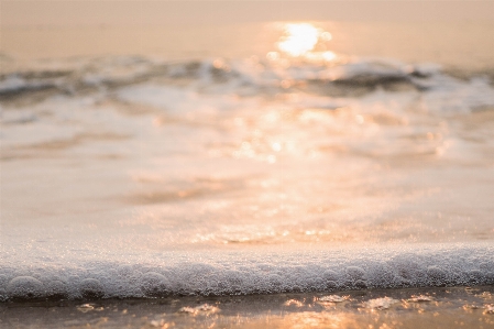 Sea morning soft wave sky Photo