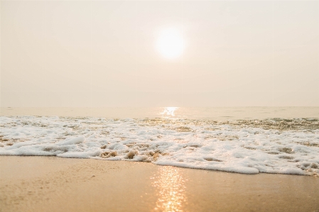 Sea morning soft wave sky Photo