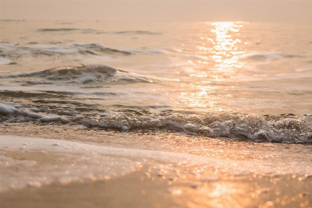 Sea morning soft wave Photo