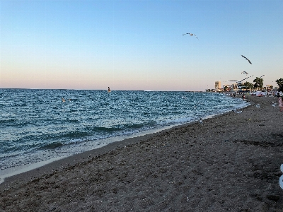 Deniz gün batımı su kütlesi
 gökyüzü Fotoğraf