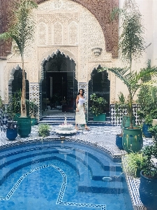 Photo Maroc
 fès
 piscine
 bleu