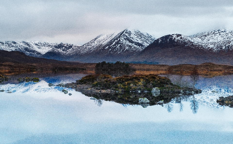 Landscape mountain mountainous landforms reflection