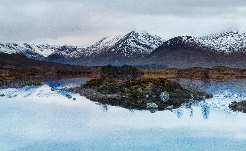 Landscape mountain mountainous landforms reflection Photo