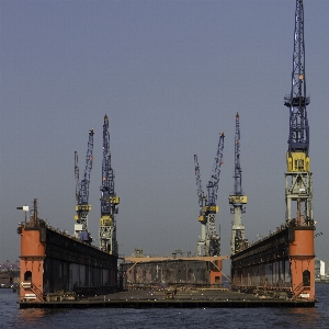 Floating dock hamburg vehicle Photo