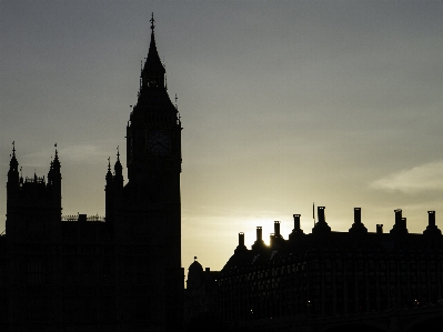 Foto London tengara bayangan hitam spire