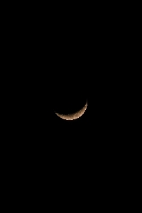 Moon crescent black astronomical object Photo