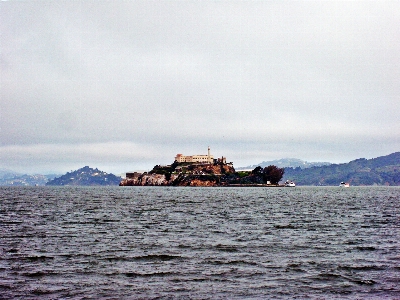 Alcatraz island sky sea Photo