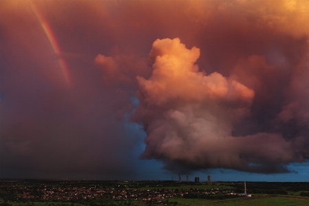 Sky storm rainbow cloud Photo