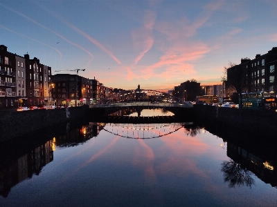 Dublin river sky cityscape Photo