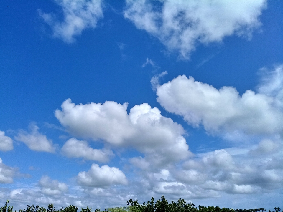 Clouds blue beautiful day sky