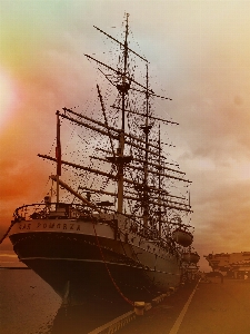 Sailing boat tall ship Photo