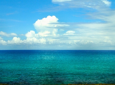 Water sea sky clouds Photo