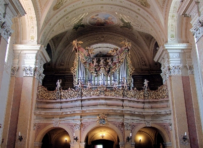 Organ ornate church catholic Photo