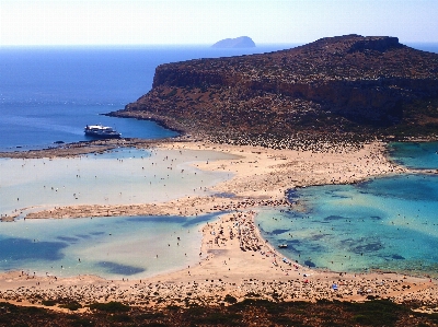 Greece crete balos beach sand Photo