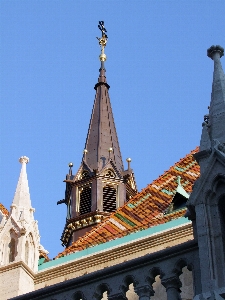 Foto Menara spire gereja
 tengara