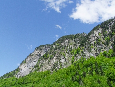 Rocks clouds sky mountain Photo