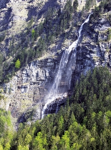 Waterfall brook clear water health Photo