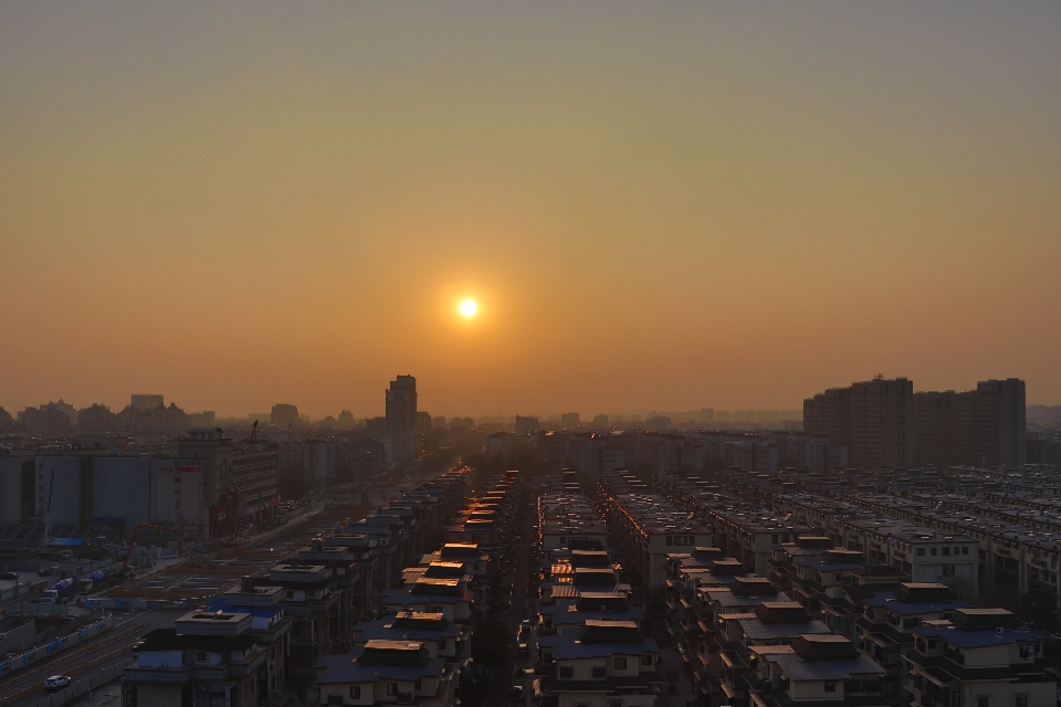 Atardecer sol arquitectura cielo