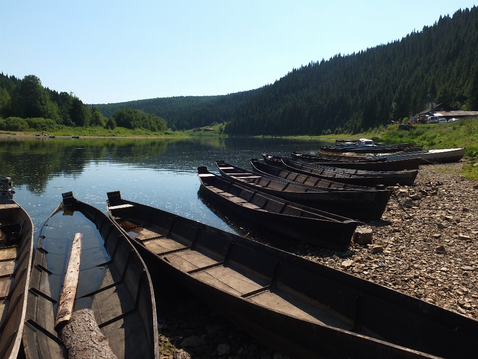 Natura fiume russia villaggio