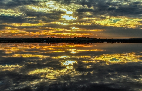 Sky water reflection horizon Photo