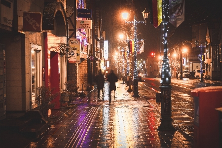 Foto Cidade noite rua luz