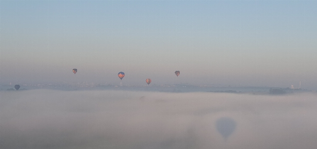 Sunrise hot air balloon Photo