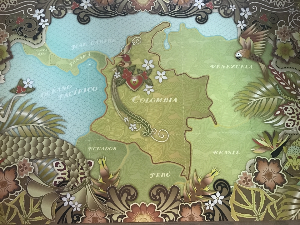 Colombie carte organisme arbre