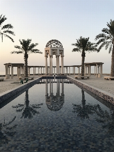 Kuwait tourism hotel reflecting pool Photo