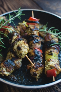 Dish cuisine food souvlaki Photo