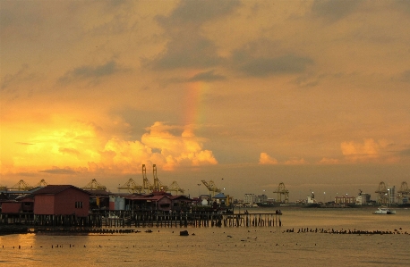 Sunset rainbow penang sky Photo