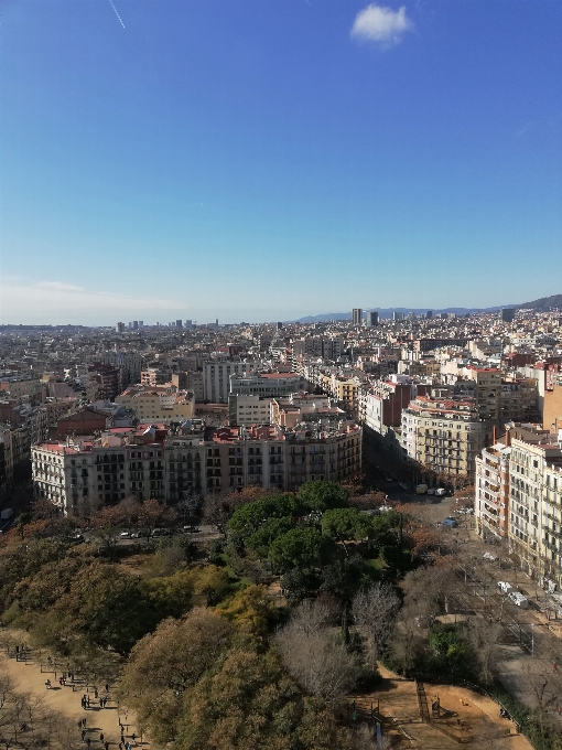 Barcellona cielo area urbana
 metropolitana
