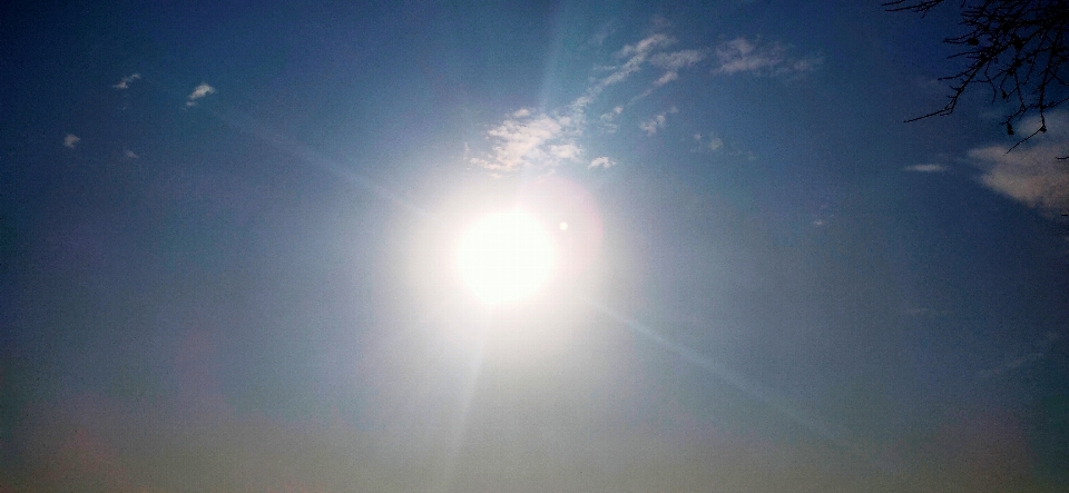 Sun flash sky daytime