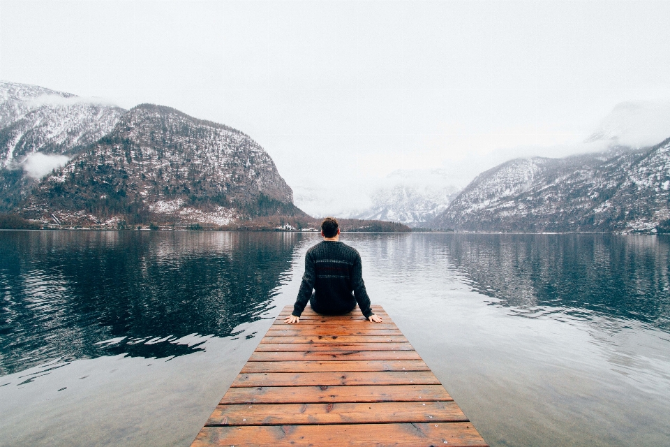 Water sky fjord atmospheric phenomenon