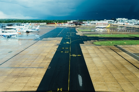 Air travel sky airport airplane Photo