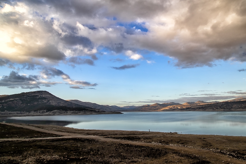 Landscape lake water mountain