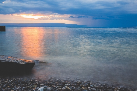 空 水域
 海 地平線 写真