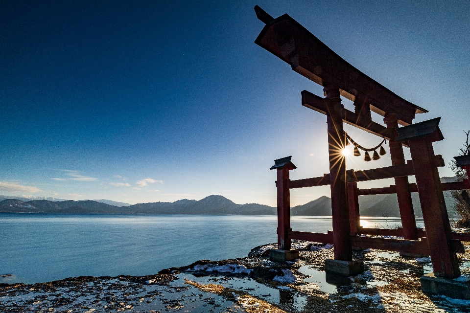 Natural sky torii water