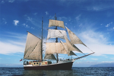 Sailing ship vehicle barquentine boat Photo