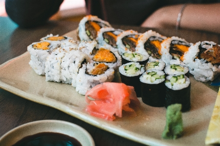 Dish gimbap cuisine food Photo