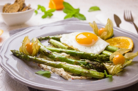 Dish food cuisine asparagus Photo