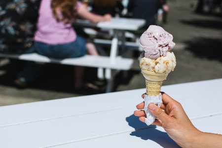 Zdjęcie Lody lody
 mrożony deser
 wafelek do lodów
