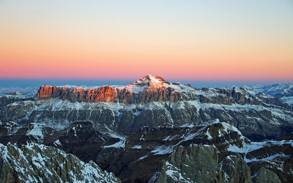 山地地貌 山 天空 山脉