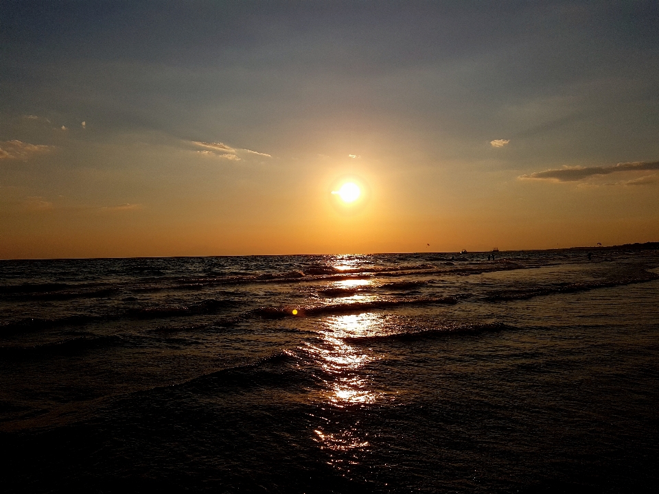 Sonnenuntergang horizont himmel gewässer
