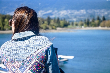 Hair blue sky beauty Photo