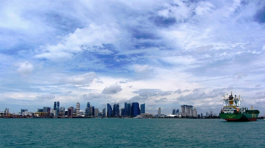 City cloud ship vessel Photo