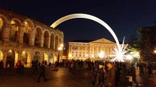 Natural landmark architecture night Photo